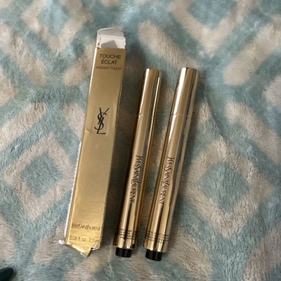 LOT OF 2** YSL Touche Eclat Radiant Touch # 1.5. BOXED 2.5 ml *NEW* RARE SHADE 