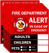 Emergency Alert People and Pet Finder Sticker/Decal - Adults, Children and Pets,