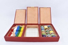 Cofanetto Con Fish Per Poker Rosso