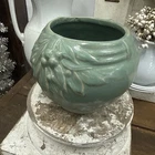 New ListingVintage McCoy Pottery Vase Leaves & Berries Motif Matte Green 1920's1930's era