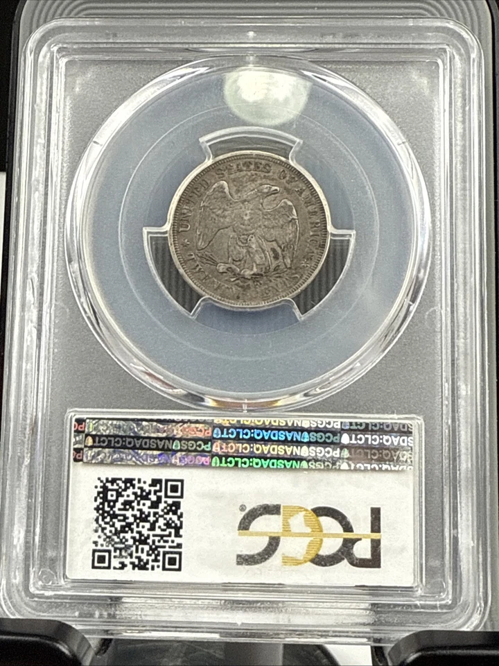 RARE 1875 PCGS XF40 Mintage 36,910 Undervalued 20C Twenty Cent Piece - Image 2 of 2