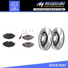 Fits2015-2018 VW GTI 2017 2018 Golf Front Disc Brake Rotors + Ceramic Pads 312mm