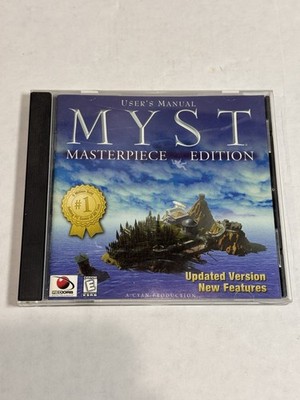 MYST MASTERPIECE EDITION USER'S MANUAL CD-ROM (1998) RED ORB ~ WINDOWS 95/98