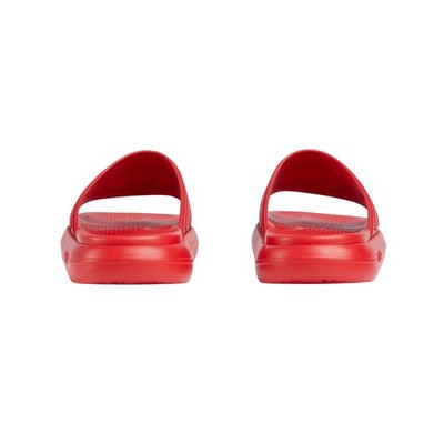 Authentic Men's Gucci Red Interlocking G Rubber Slides Sandals