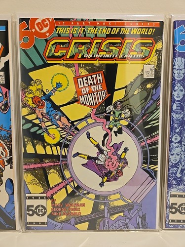 CRISIS ON INFINITE EARTHS #1-12 (1985) COMPLETE NM Death of Super-Girl & Flash - Picture 5 of 13