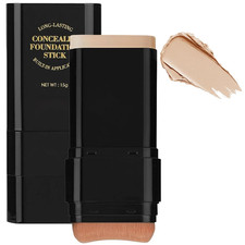 Face Foundation Stick, 2 in 1 Dual-Ended Long-Lasting Concealer Foundation Stick