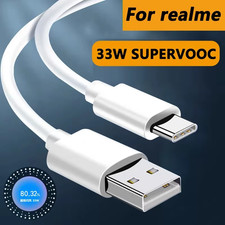 33W Supervooc Charge Cable USB Type C Charger for Realme 8S 9I 9 Pro Pad X Narzo
