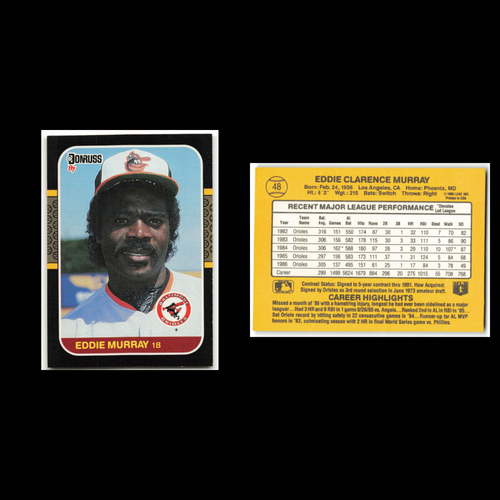 Eddie Murray Lot 9 Baseball Cards 2001 Fleer Greats of the Game Orioles Set MLB - Picture 9 of 11