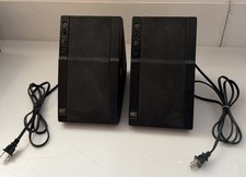 Pair Teledyne AR Acoustic Research Bookshelf Speakers Powered Partners AS IS