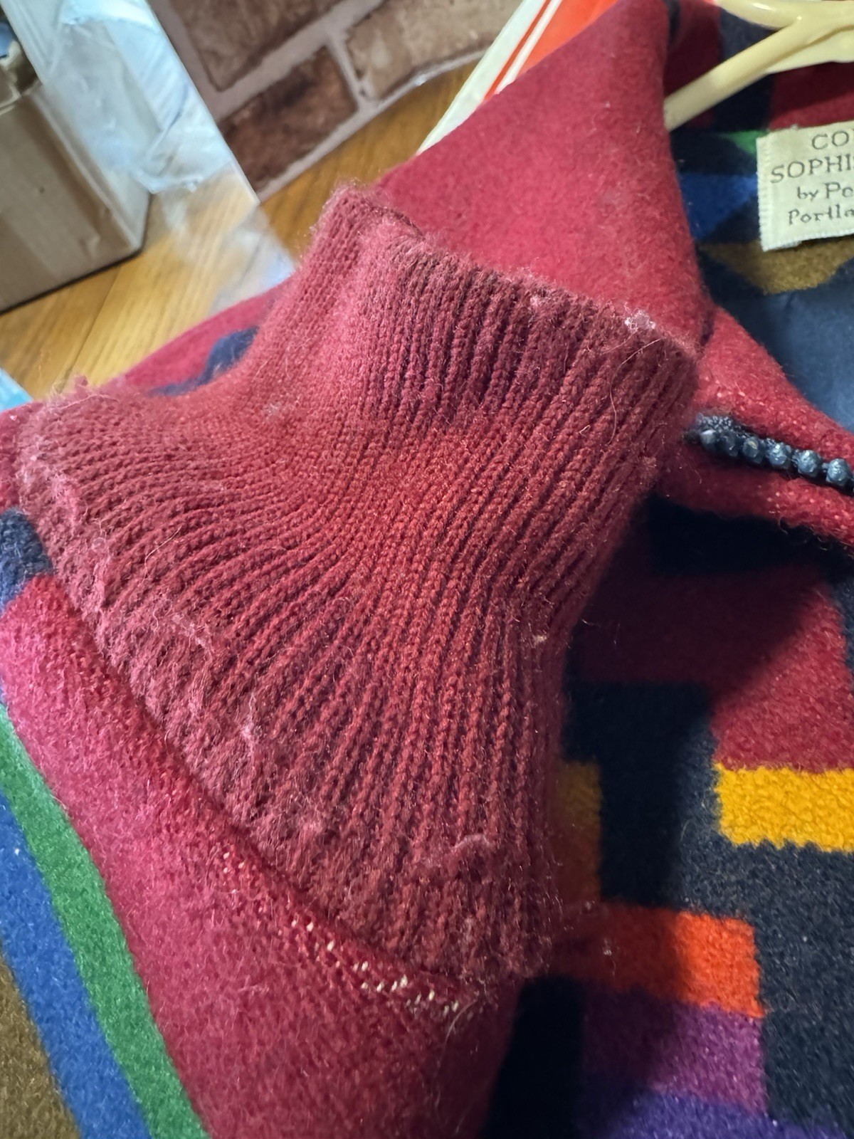 Vintage Pendleton Jacket Small Red High Grade Wes… - image 14