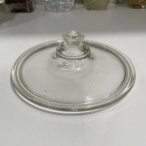 Vintage Pyrex #622-C 7in. Round Glass Lid for 622-B Bowl.