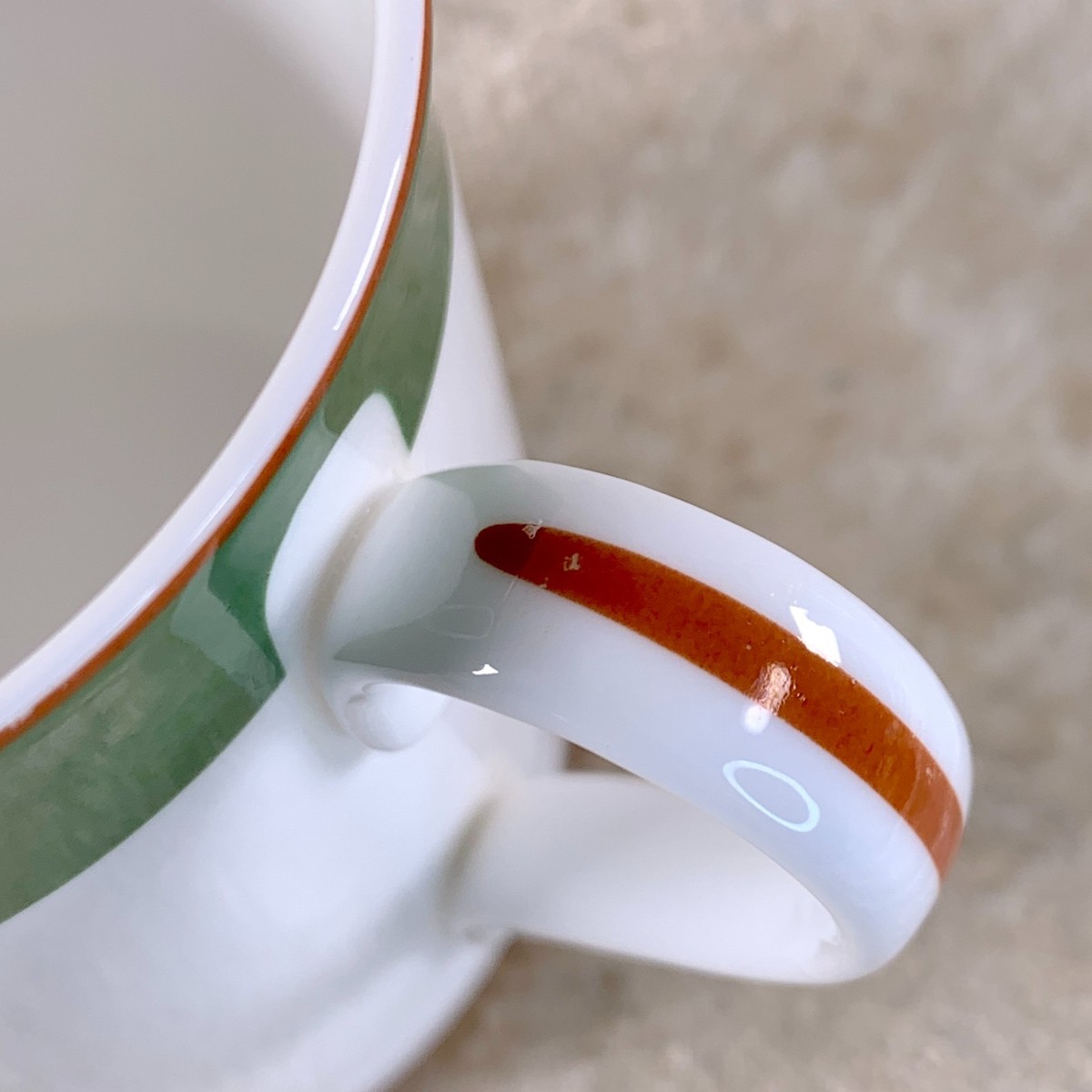 HERMES プレートとマグカップ  English setter Vintage Hermes Paris Mug Cup English Setter Dog Green Porcelain