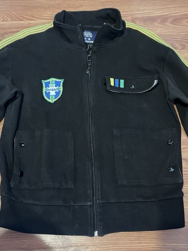 VINTAGE Five Star Brasil "1966 World Cup" RARE Brazil Soccer Black Sz S