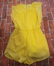 Copper Key Girls Yellow Romper Sz Small