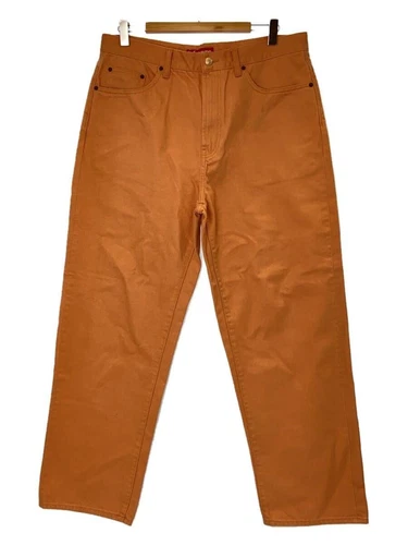 Pantalon droit suprême orange occasion