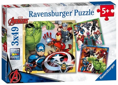 Ravensburger - Puzzle 3x49 Marvel Avengers - Bild 1 von 4