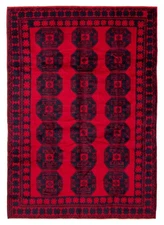 Vintage Oriental Hand-Knotted Carpet 7'1" x 9'9" Traditional Wool Area Rug