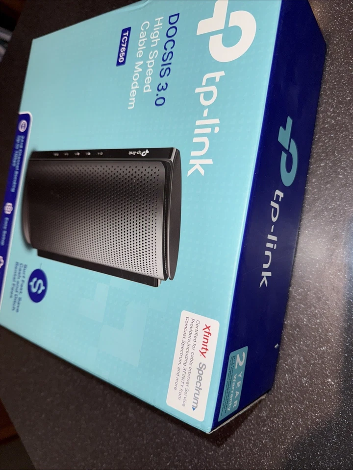 TP Link TC 7650 High Speed Cable Modem Up To 1000mbps DOCSIS 3.0 - Image 4 of 4