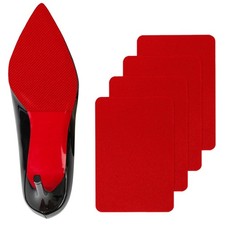 Ashoesert Red Bottoms Sole Protector,Shoe 6.0" 4.0", Red- 2 Pairs
