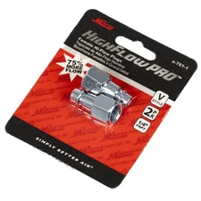 Milton V Style Plugs 1/4" Female NPT Steel High Flow Pro European S-761-1 2 Pack