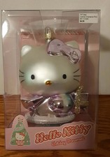 Vintage 2004 Kurt Alder Hello Kitty Sanrio Glass Ornament NIB 