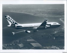 1987 Airbus Industrie A340 Airliner Wide Body Aircraft Vintage Photo 8x10