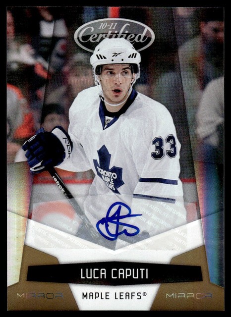 2010-11 Panini Certified Mirror Gold Luca Caputi 17/25 Toronto Maple Leafs #138