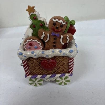 Jim Shore Heartwood Creek Gingerbread Christmas Train Car Figurine 6015433