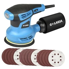 Orbital Sander，2.5Amp 5-inch Electric Sander with 15 piece GA6206 sander