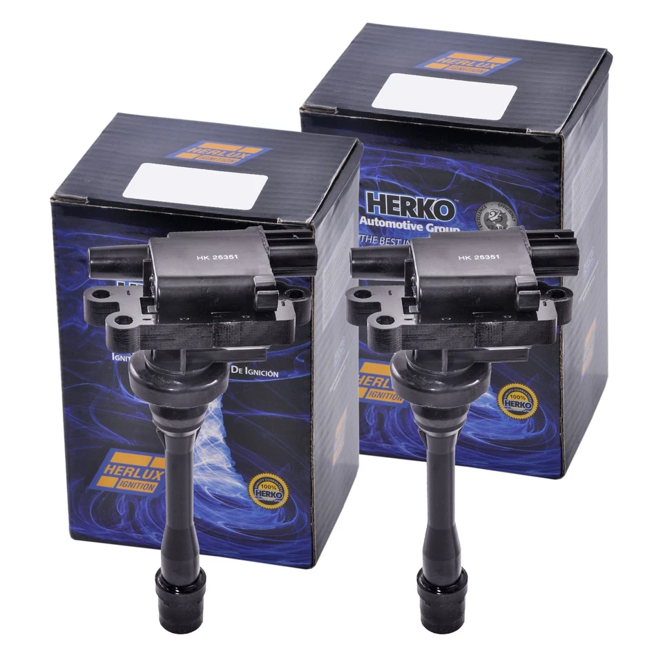 Set of 2 Herko Ignition Coil B100 for Mitsubishi L200 Eclipse Lancer 1.8L 97-09 - Image 3 of 4