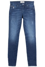 MAC Rich Slim Stretchjeans Jeans Damen Straight Fit Slim Leg Blau Grau