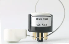 6L6 to 6BG6A socket adapter gold plated (1) pc USA stock fast delivery