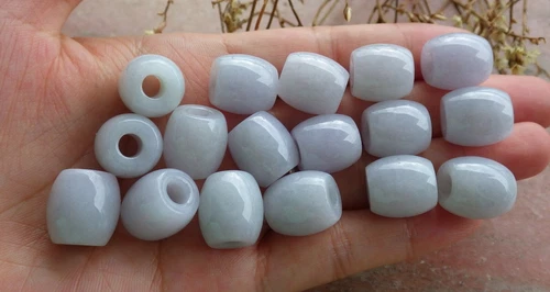 1 Pc Certified lavender Burma Natural A Jade jadeite Pendant Circle Bead - Picture 4 of 11