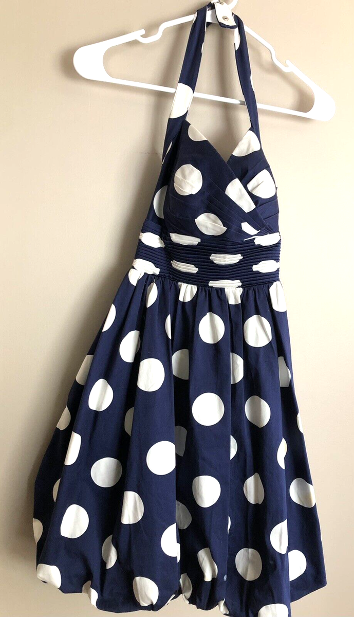 JESSICA SIMPSON Blue & White Polka Dot Sun Dress - Poofy Hem Size XS | eBay JESSICA SIMPSON Blue & White Polka Dot Sun Dress - Poofy Hem Size XS | eBay