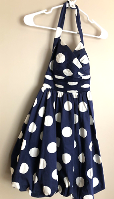 JESSICA SIMPSON Blue & White Polka Dot Sun Dress - Poofy Hem Size XS | eBay JESSICA SIMPSON Blue & White Polka Dot Sun Dress - Poofy Hem Size XS | eBay