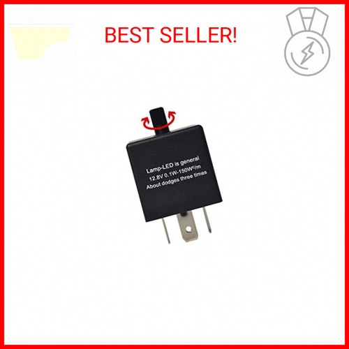 0051 3-Pin CF13 JL-02 Adjustable Electronic Flasher Relay for Motorcycle Car LED