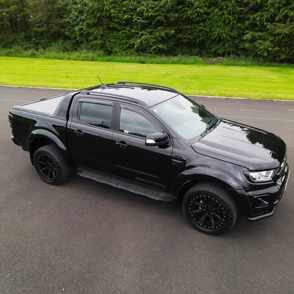 OE STYLE RUNNING BOARDS/ STEPS - ALL BLACK FOR DOUBLE CAB FORD RANGER T6 2012-22 - Image 3 of 4