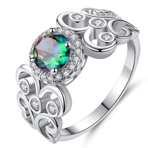 Women Wedding Ring Elegant Rings Cubic Zirconia Jewelry Size 6-10 - Bild 13 von 19