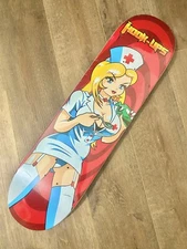 RARE Hook Ups Nurse Krissy Skateboard Deck 8.25 Jeremy Klein 