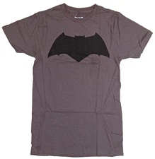 DC Comics Batman Logo Men's Charcoal T-Shirt New