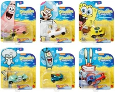 Hot Wheels 2020 SpongeBob Character Cars Complete Set of 6 1:64 Patrick + More