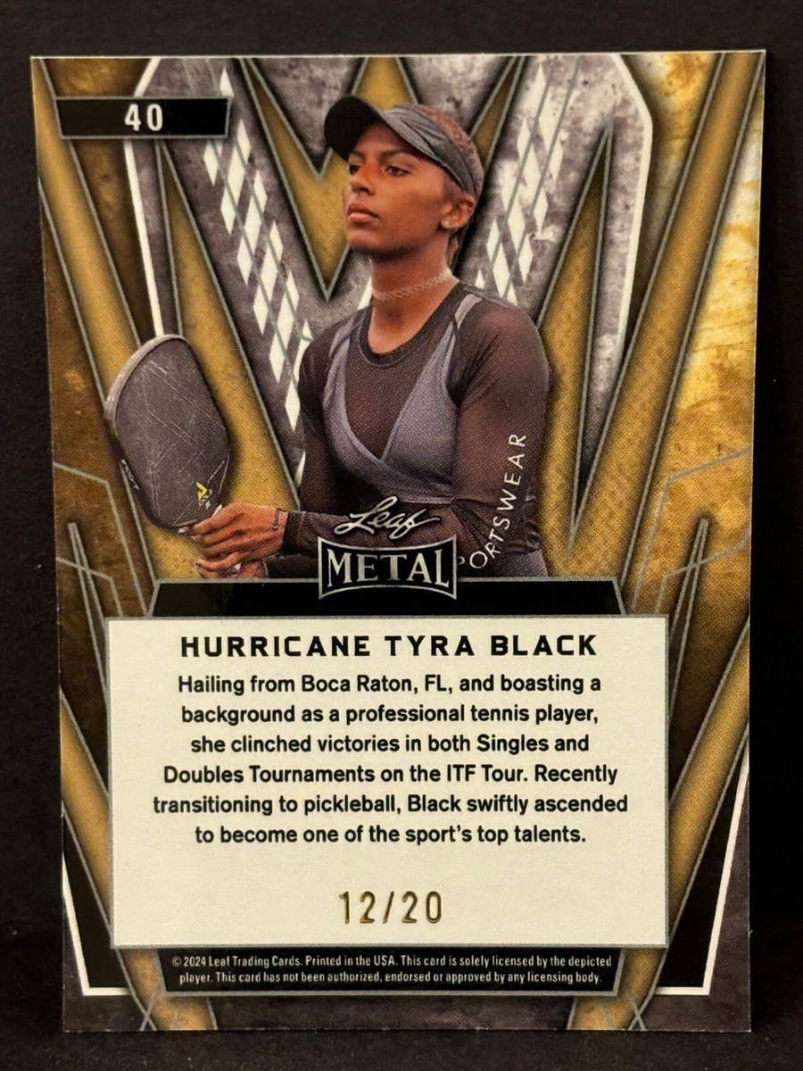 2024 Leaf Metal Teal HURRICANE TYRA BLACK Pickleball 12/20 | eBay