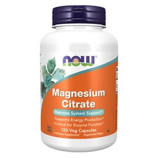 NOW FOODS Magnesium Citrate 120 Veg Capsules