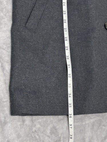 Ralph Lauren Pea Coat Men’s 46R Gray Wool Blend Jacket Casual Water Repellent - Picture 10 of 10