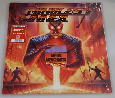 Mindless Sinner Metal Merchants Neon Orange Vinyl Record new