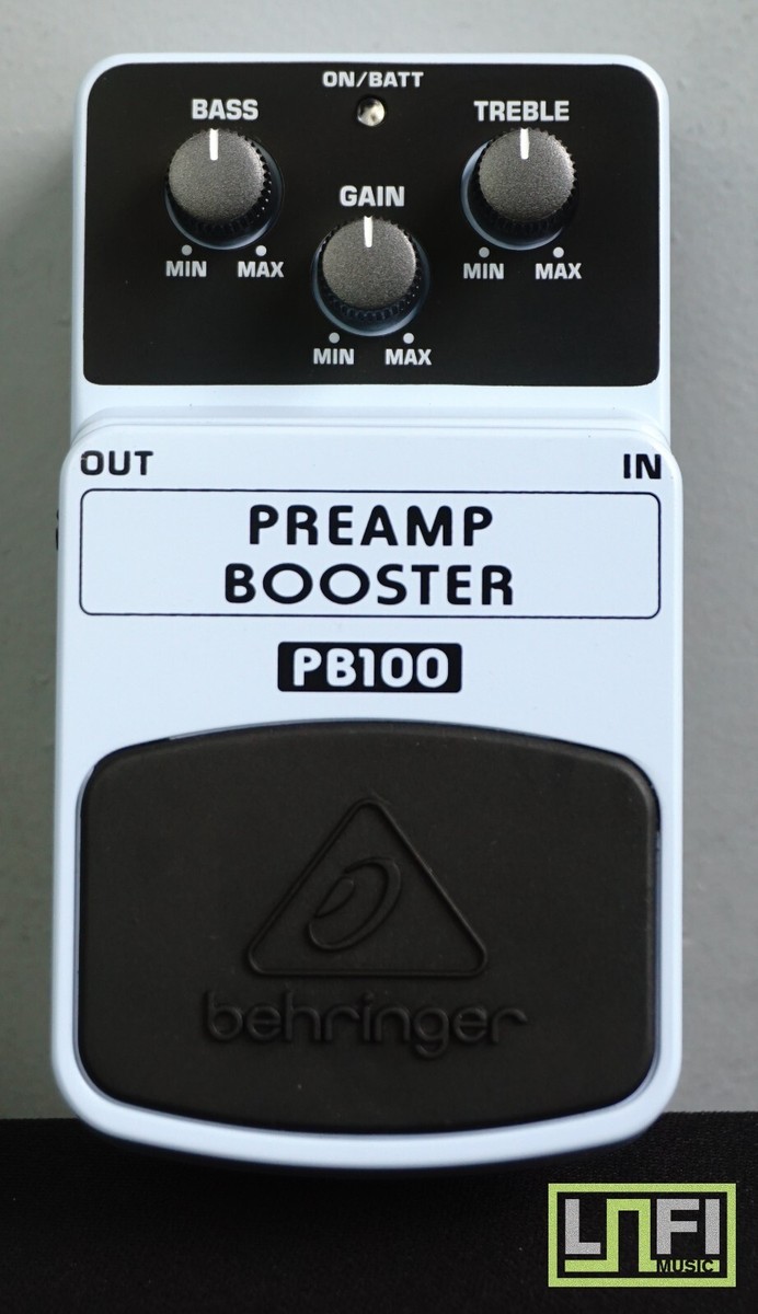 Behringer PB100 Preamp Booster Light Blue Electric Guitar Effects