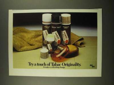 1979 Tabac Toiletries Ad - Try a Touch of Tabac