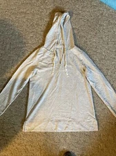 NWOT ~ Ann Taylor Loft - Hooded  Top - Size Large  - Speckled- Defective- SeePic
