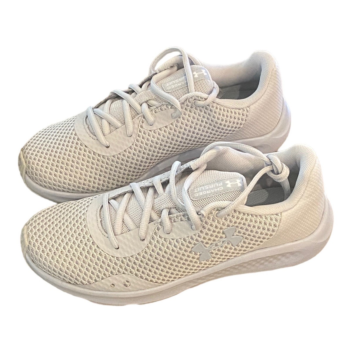Under Armour 3024889107 Charged Pursuit 3 Halo Gray/White Wm 