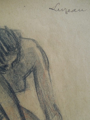 Dessin Luzeau Nu Féminin - Picture 3 of 4